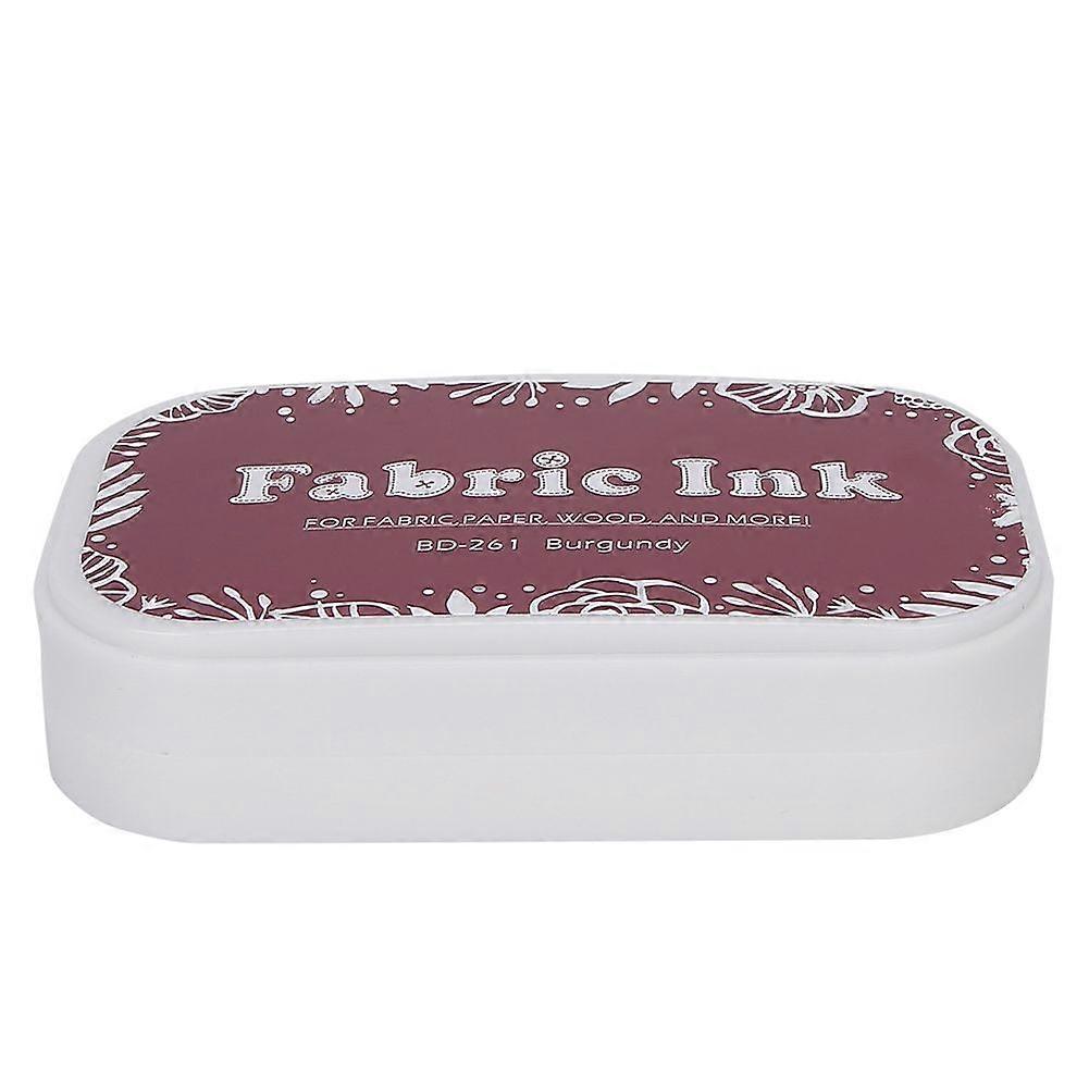 Colorful Multiple Purpose Vintage Sponge Schedule Book Scrapbook Stamp Ink Pad Painting AccessoryBD-261 Wine Red