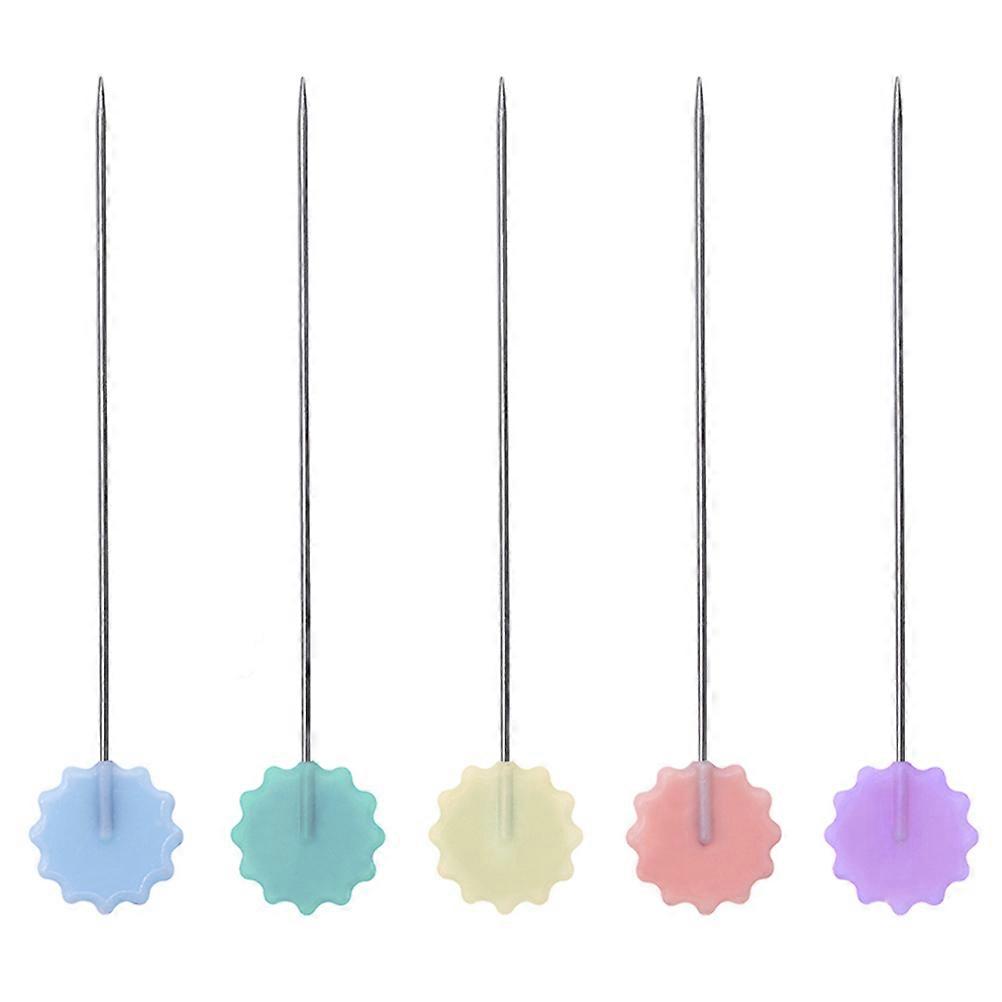 Flat Head Pins Sewing Accessories for Craft 100Pcs Assorted Colors
