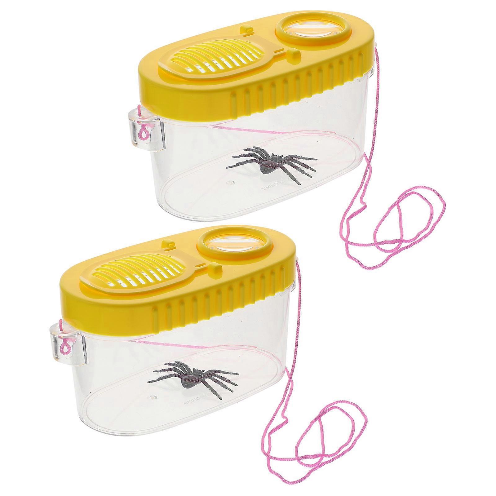 Magnifying Critter Containers Household Boxes for Observing 6Pcs Pack