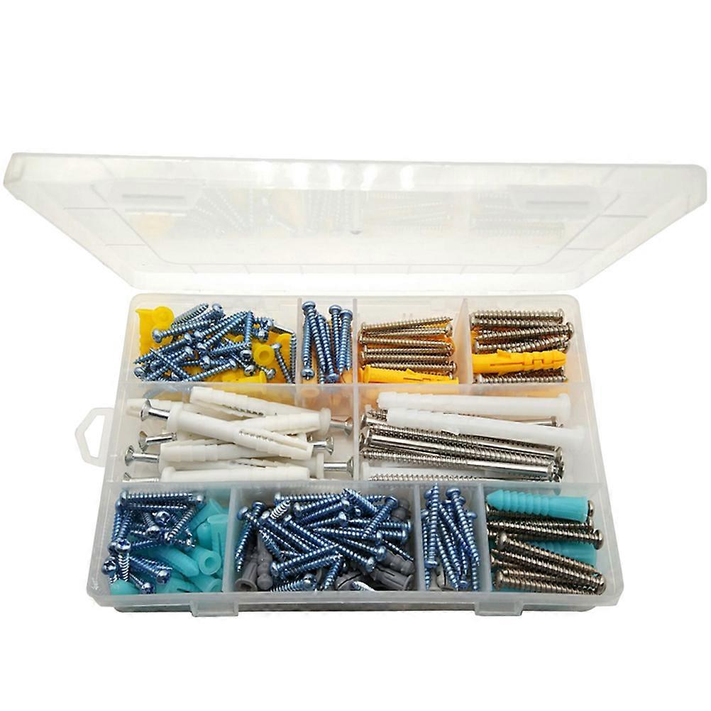 Wallboard Screw Expansion Bolt for Wall Use 1 Box of 300Pcs Assorted Color