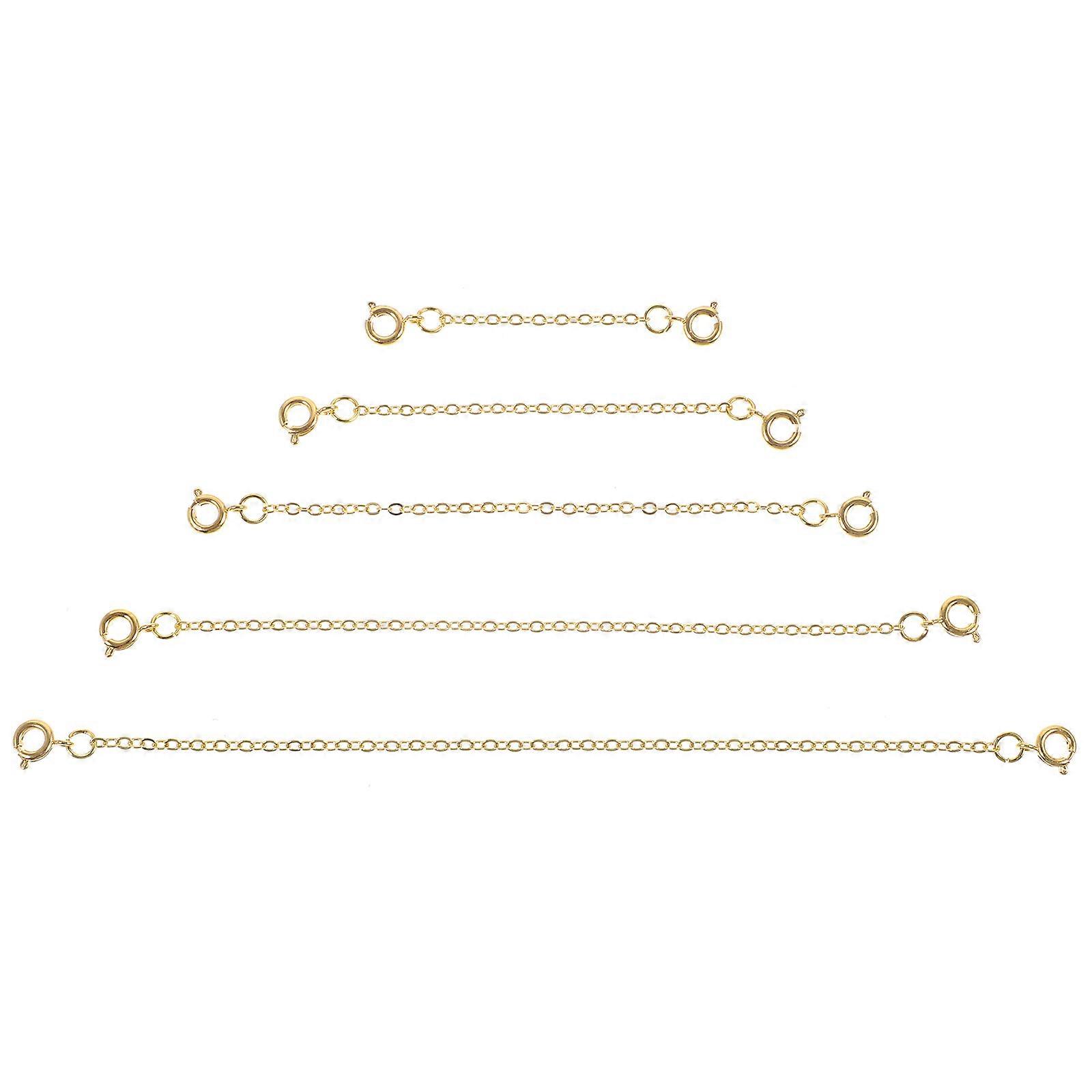 Copper Necklace Extension Chains for Bracelet Use 10Pcs Set