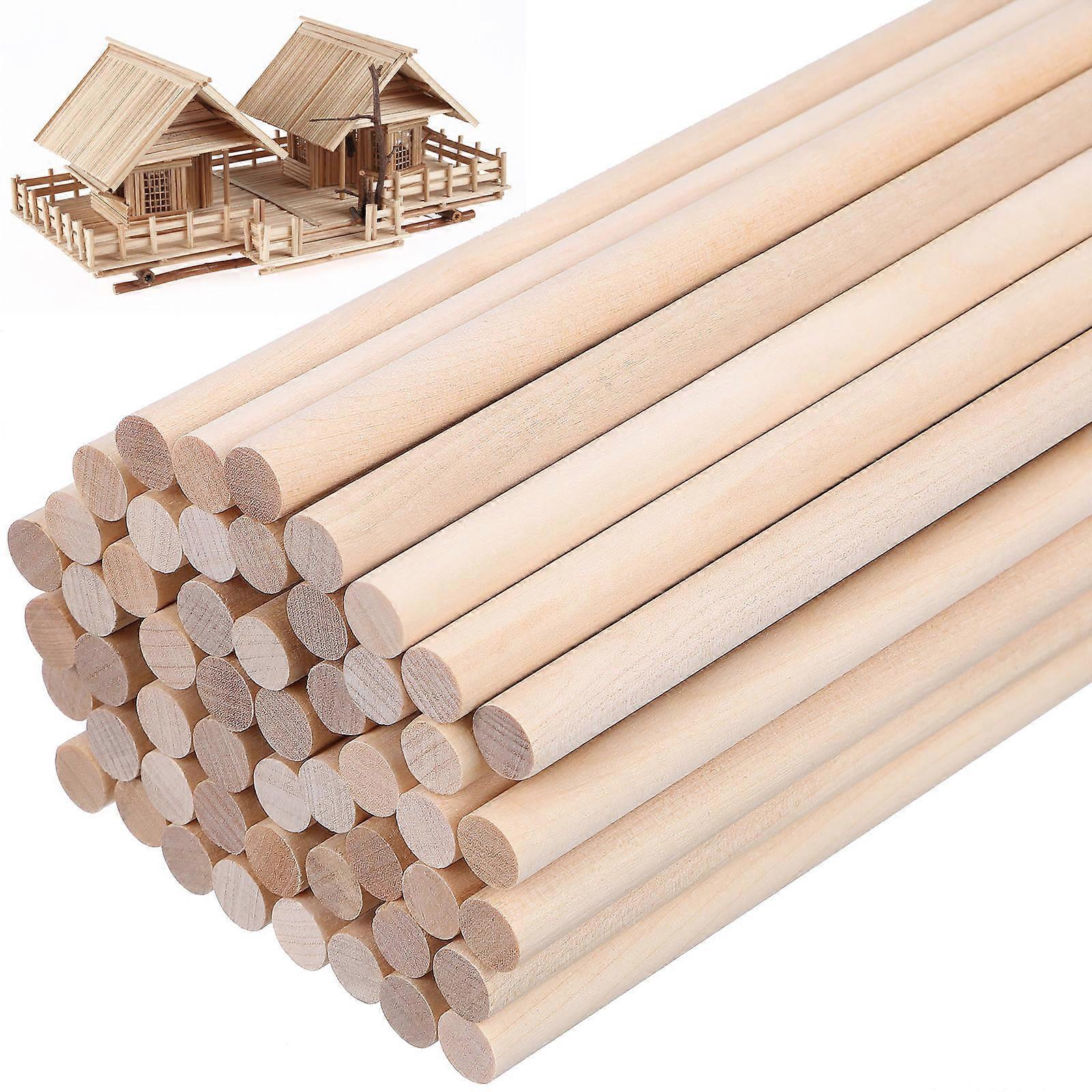 Craft Sticks 100 Pcs For Home Decoration DIY Makers Beige Unfinished Wooden Sticks Versatile Application