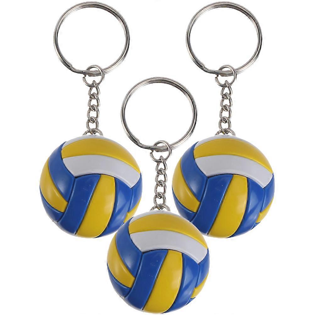 6 Pcs Sports Keychain Suitable For Keys Handbags Backpacks With Sophisticated Design Round Shape Attachments