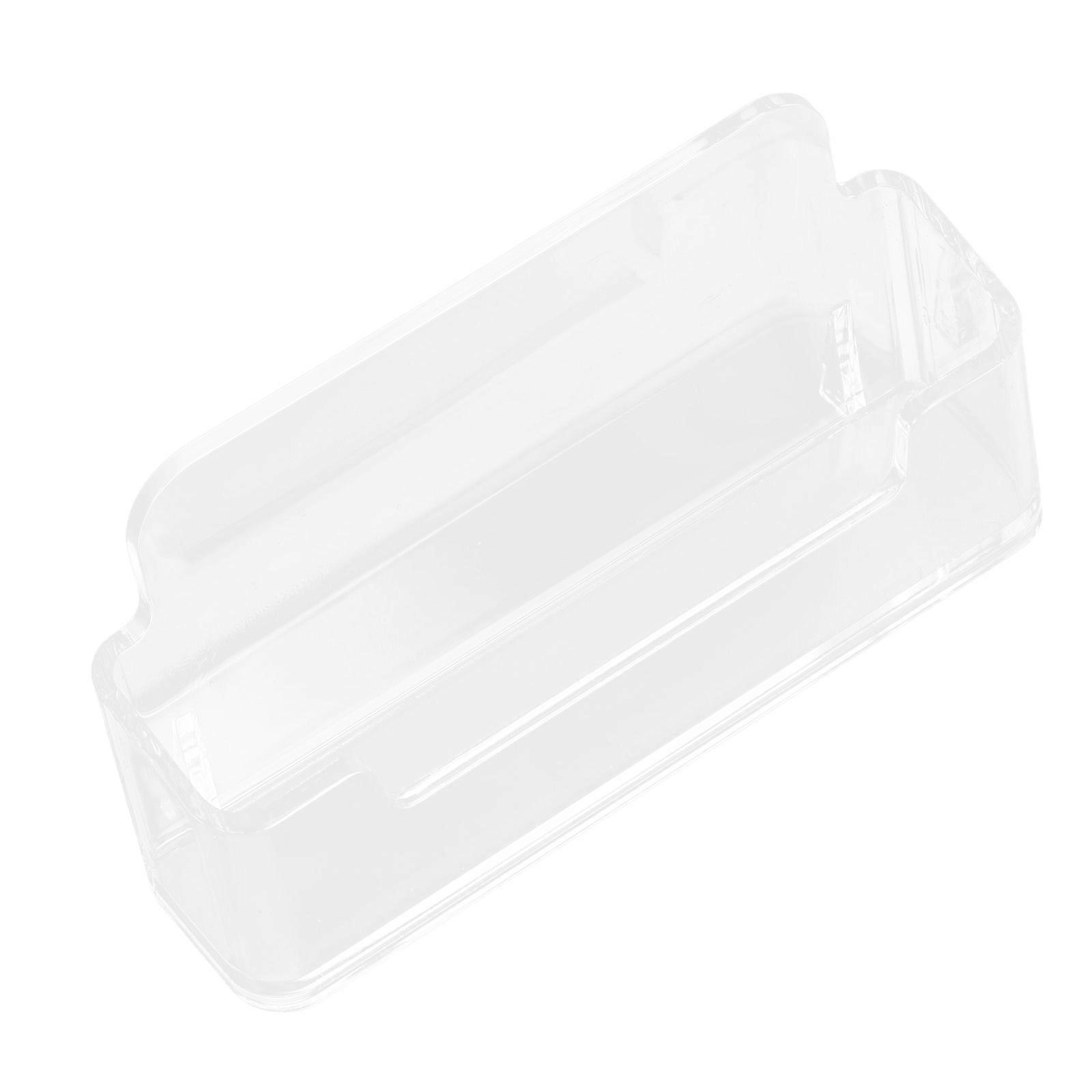 Acrylic Business Cards Display Stand Organizer For Office Use Compact Lightweight Construction 4Pcs