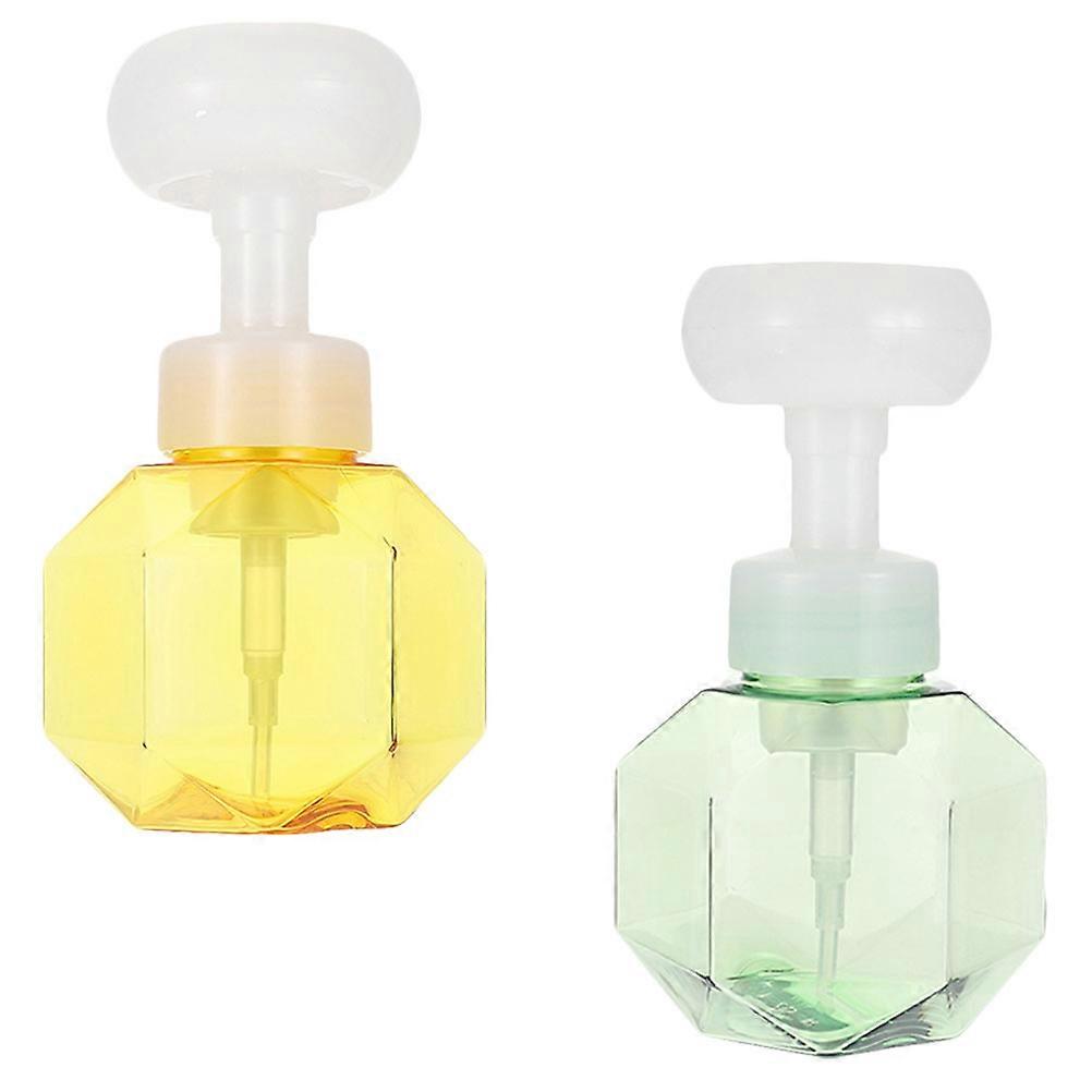 Foaming Soap Pump Dispenser for Home 6Pcs 300ml Flower-Shaped Bottles