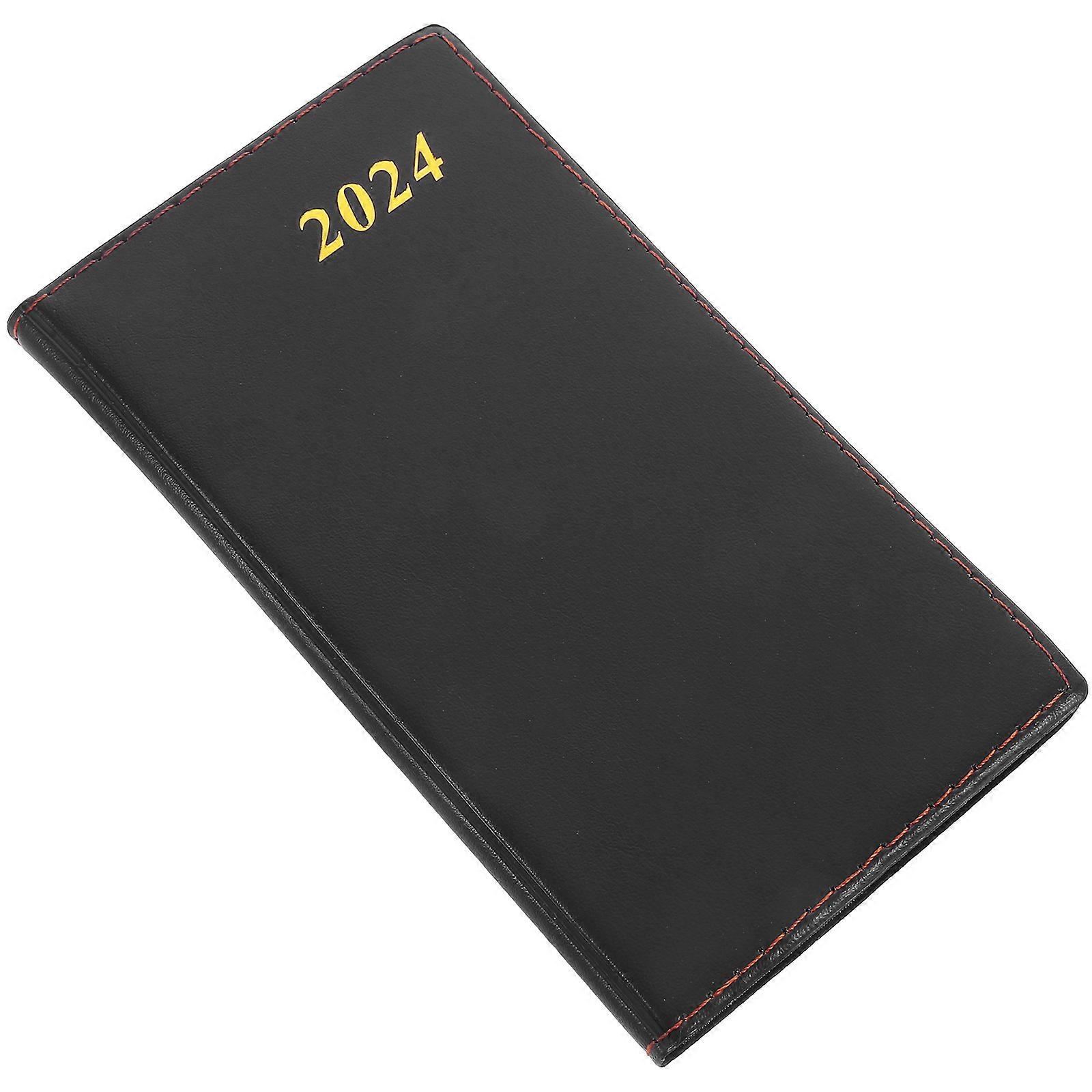 Schedule Planning 2024 Date Planner Study Organizer Notepad Ideal For Office Travel Use Black 3Pcs