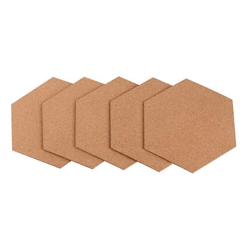 Hexagon Boards Cork Wall Panels Vision Board Classroom Use 5Set