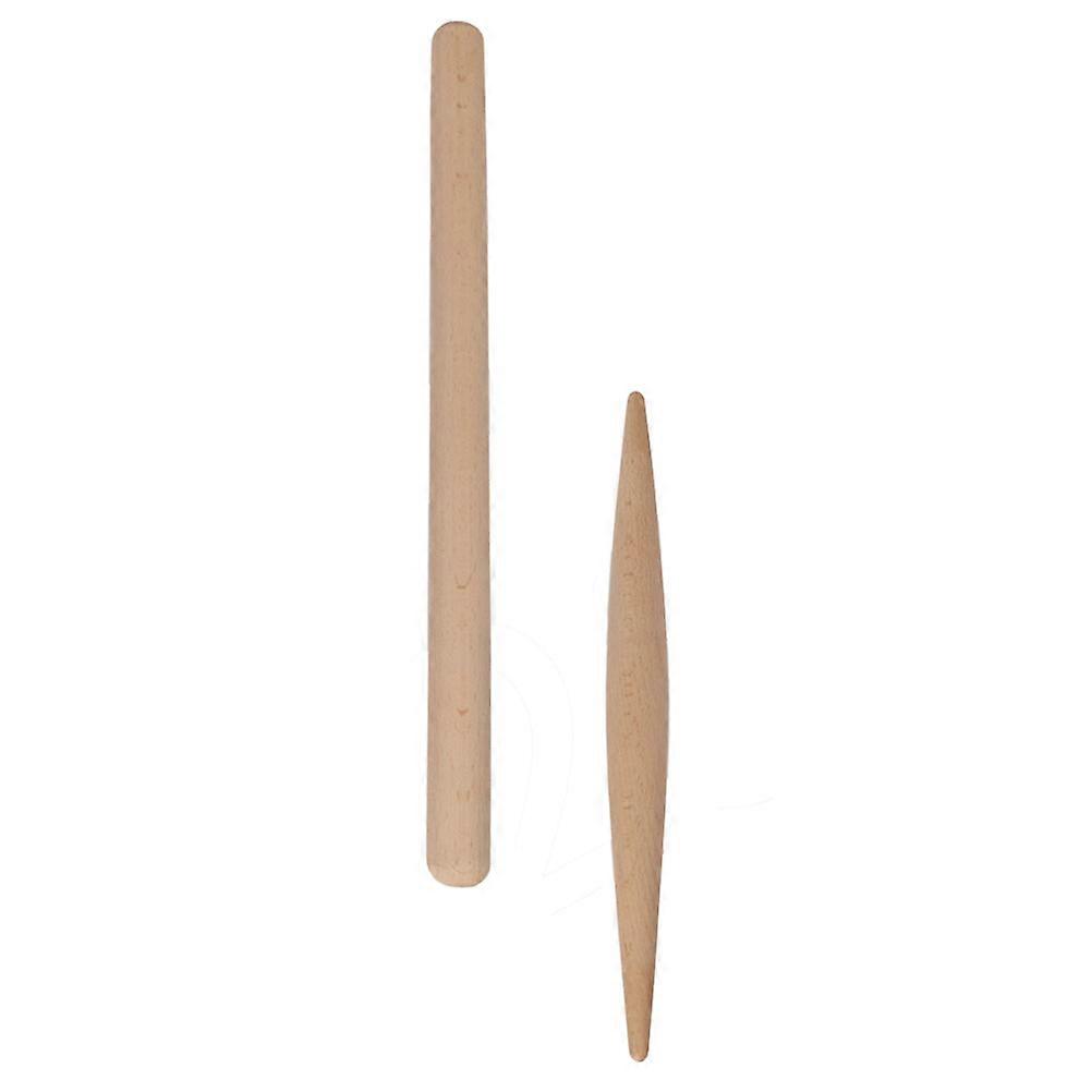 4Pcs Baking Rolling Pin Beech Wood for Homemade Dough Rolling