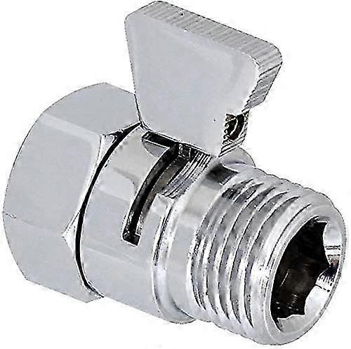 Shower flow restrictive valve, Adjustable Water Hand Type Shower Water Protector G1/2 Reduces the closed valve for standard connection, chrome 2025