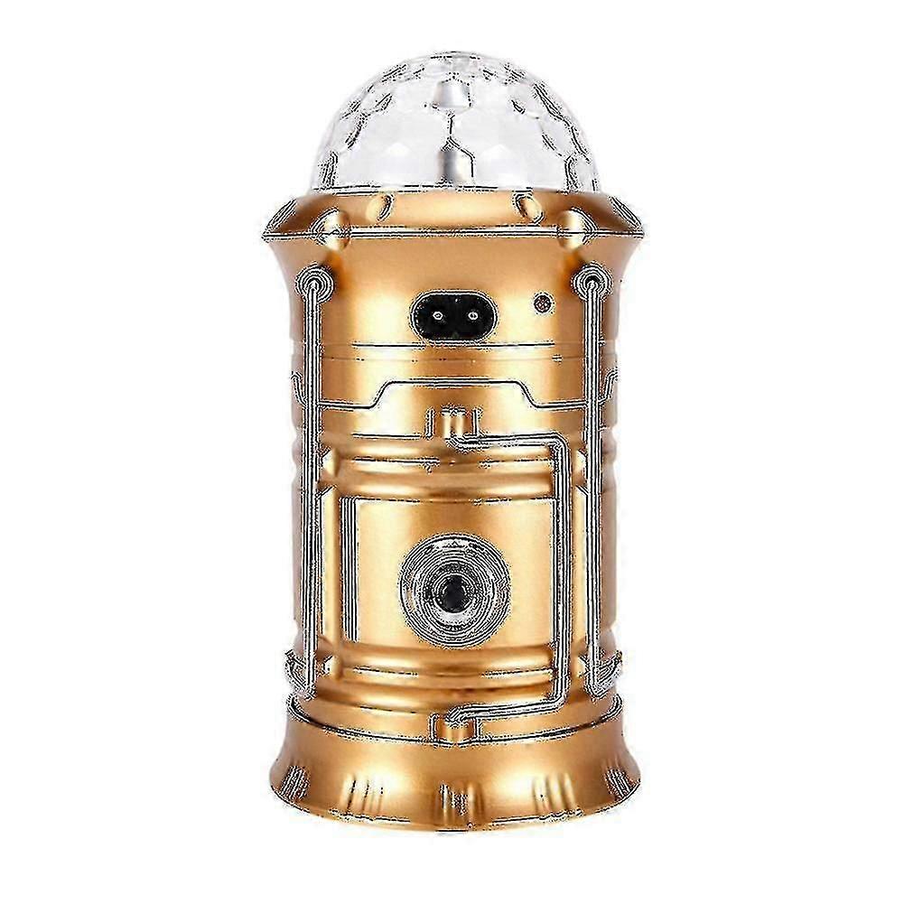 Solar Led Lantern Light Rechargeable Outdoor Camping Flashlight Torch Stage Disco Lamp