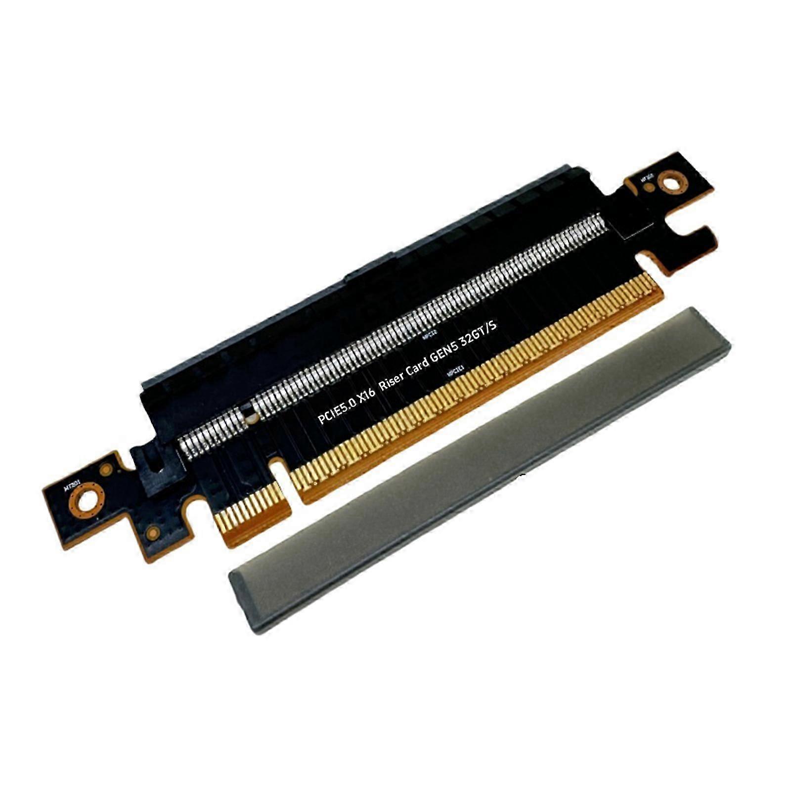 Advanced PCIe5.0 X16 Graphics Risers Card for Improved Cooling and Performances in Tight Space For Pcie5.0 Product Test Green