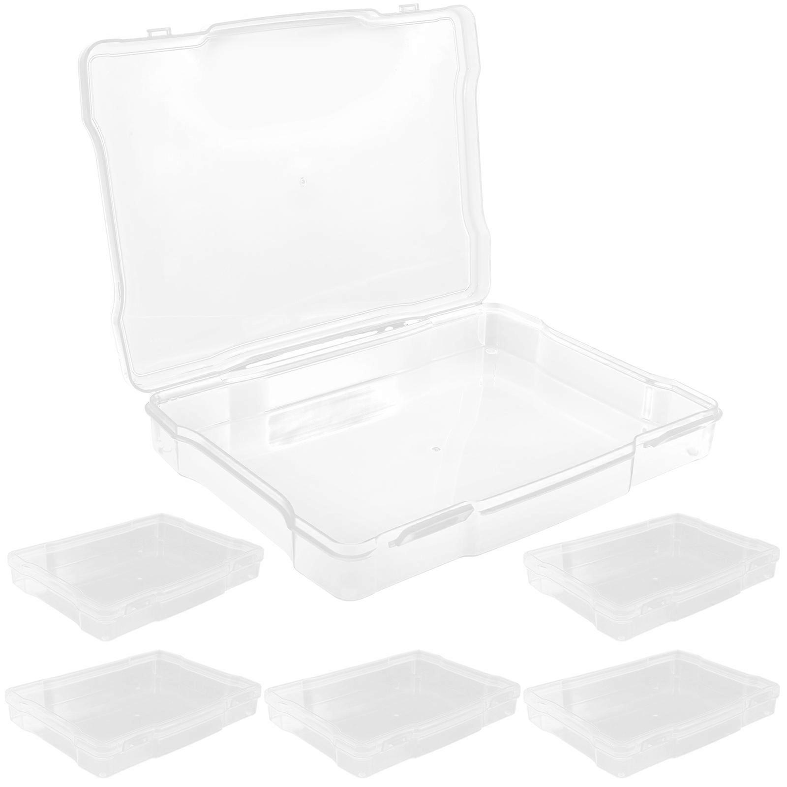 Transparent 12 Pcs Cards Storage Boxes For Photos And Postcards Organization Lightweight Durable Cases For Home Organization