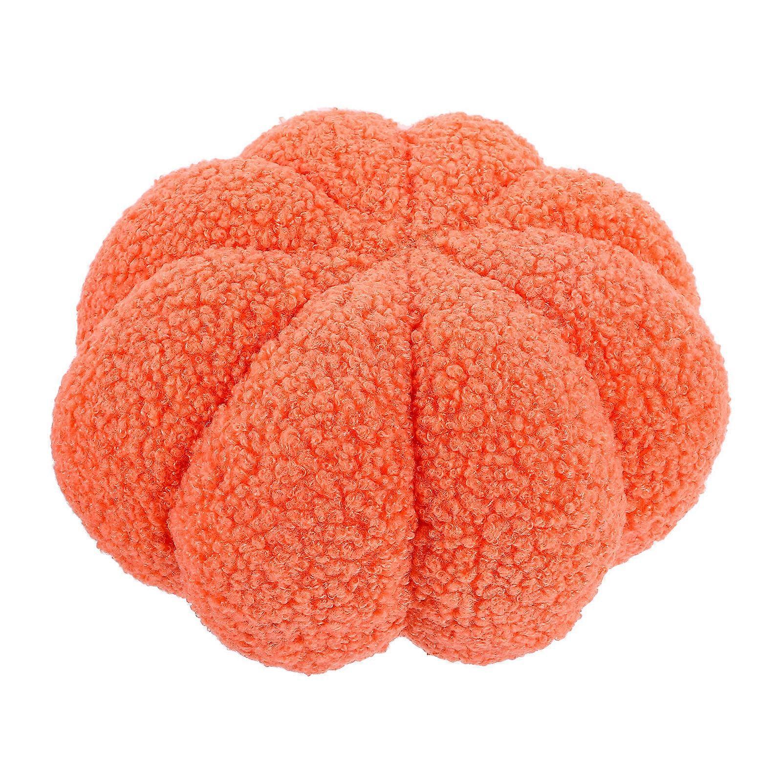 3D Pumpkin Throw Pillow for Decoration 3Pcs Plush Orange Sofa Pillow