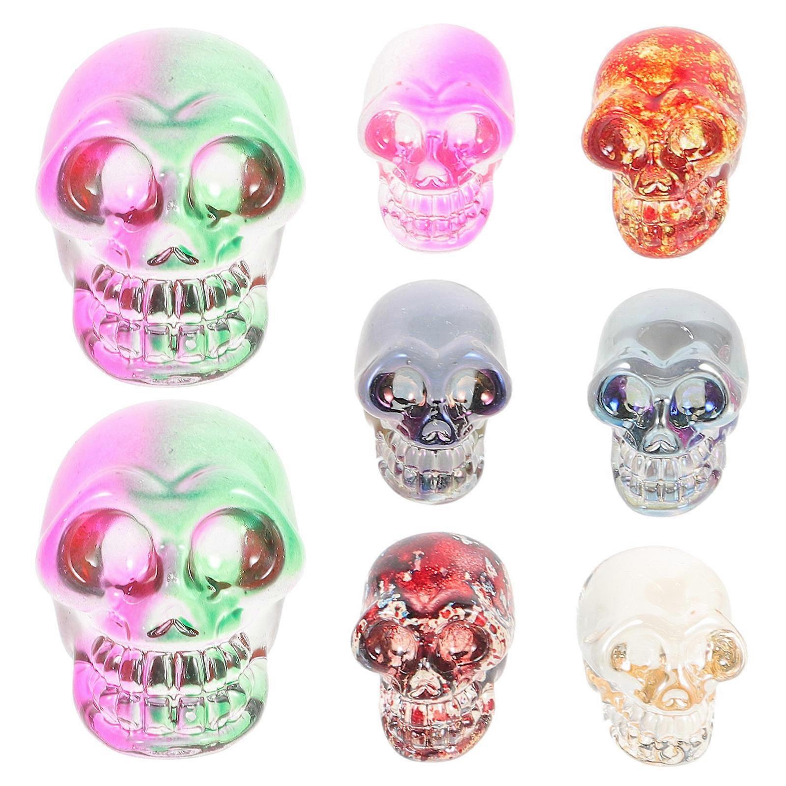 36Pcs Crystal Skeleton Shape Desktop Decoration for Office and Home Use