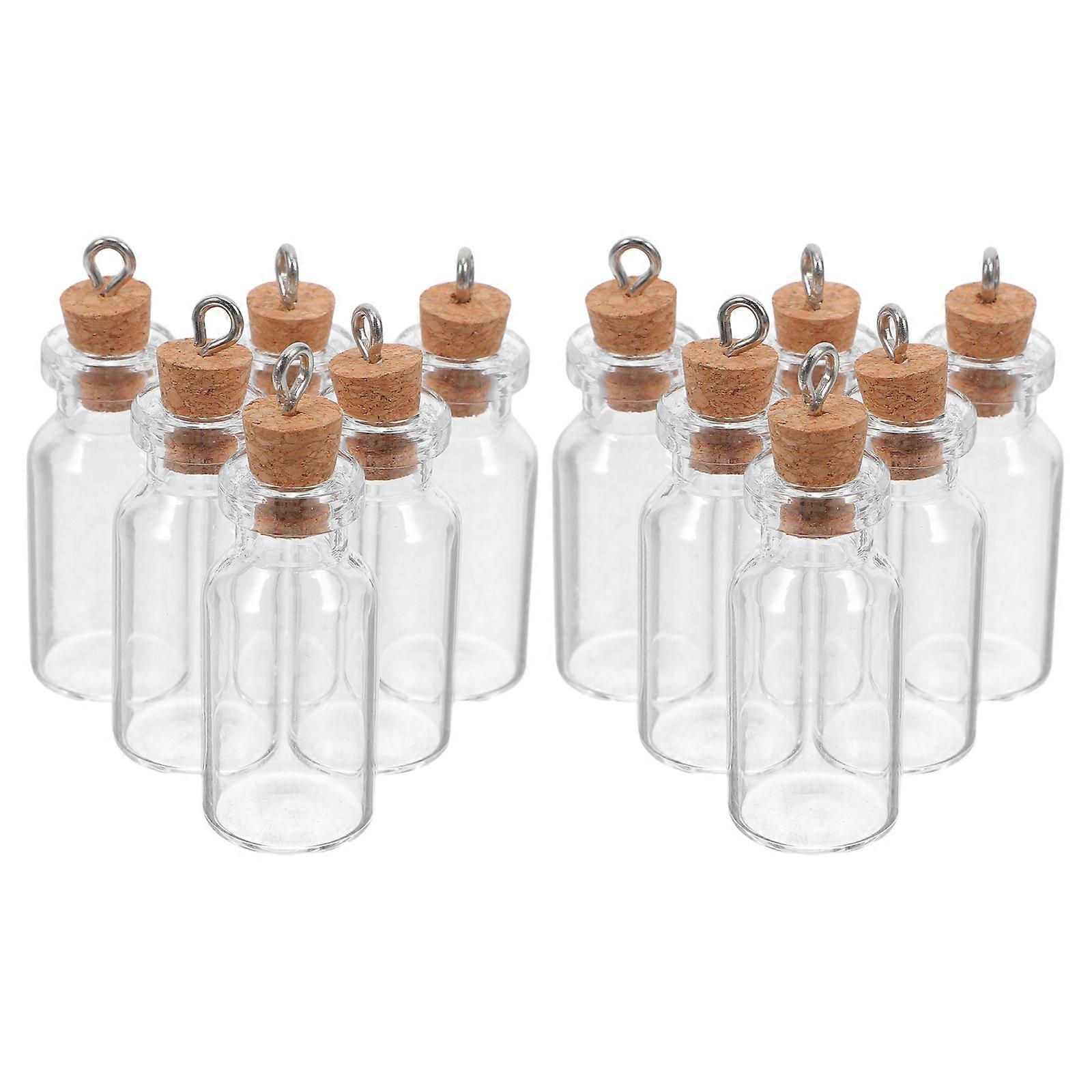 Small Glass Containers 30Pcs For DIY Crafting Purposes In Rustic Style Cork Closure