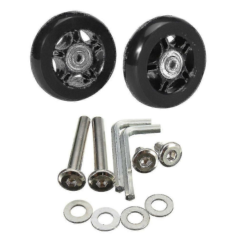 2pcs Durable Replacement Wheels for Suitcases and More