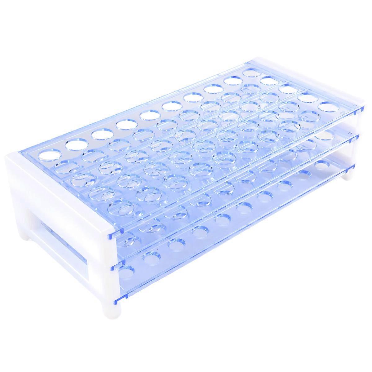 Plastic Test Tube Stand Bracket Rack for 12-13MM Test Tubes 50 Hole Positions