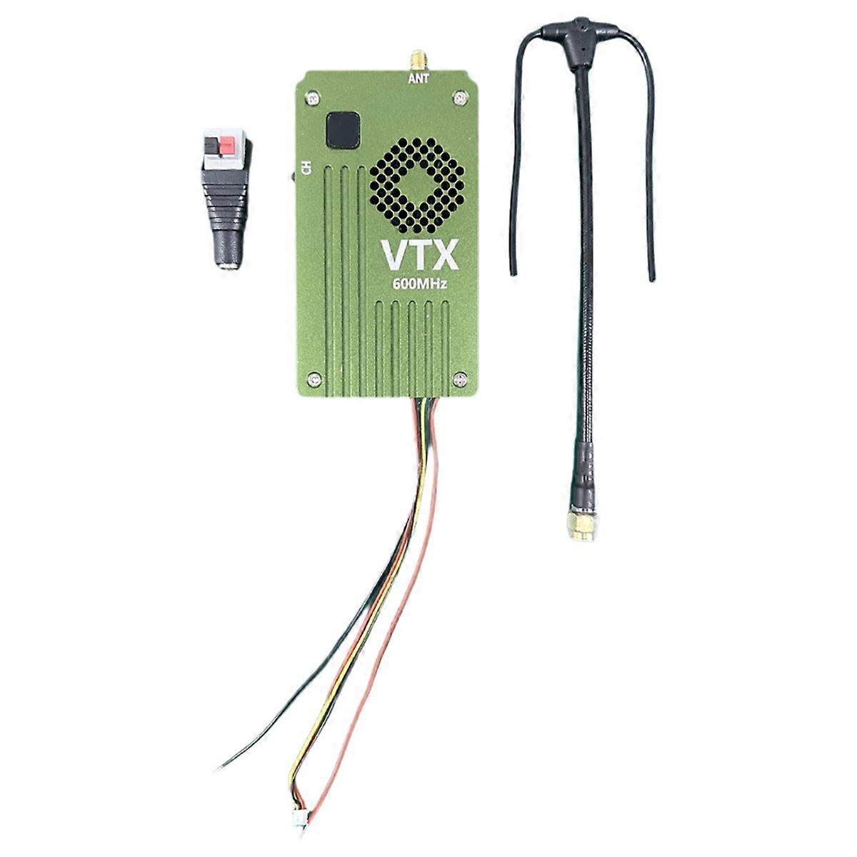 8W VTX 600Mhz Video Transmitter High Power Long Range Video Transmitter for RC FPV Drone
