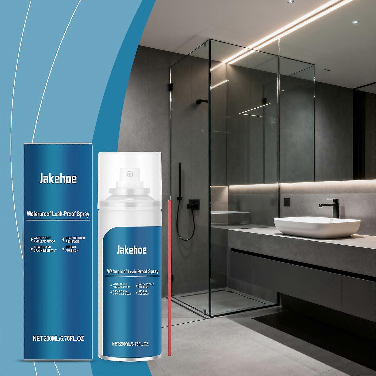 Waterproof Leak-Proof Spray, Durable & Crack-Resistant Coating with Strong Adhesion - One-Spray Application for Roofs, Walls, Concrete, Tiles - Heat &