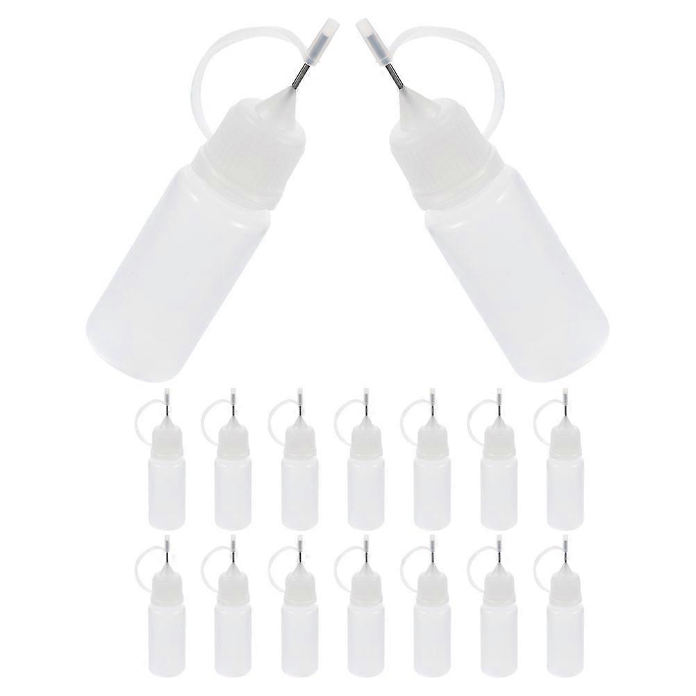 Craft Precision Needle Tip Bottles for Dispensing Glue 32Pcs White