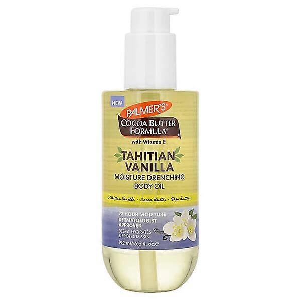 Palmer's, Cocoa Butter FormulaÃÂÃÂÃÂÃÂ® with Vitamin E, Moisture Drenching Body Oil, Tahitian Vanilla, 6.5 fl oz (192 ml)