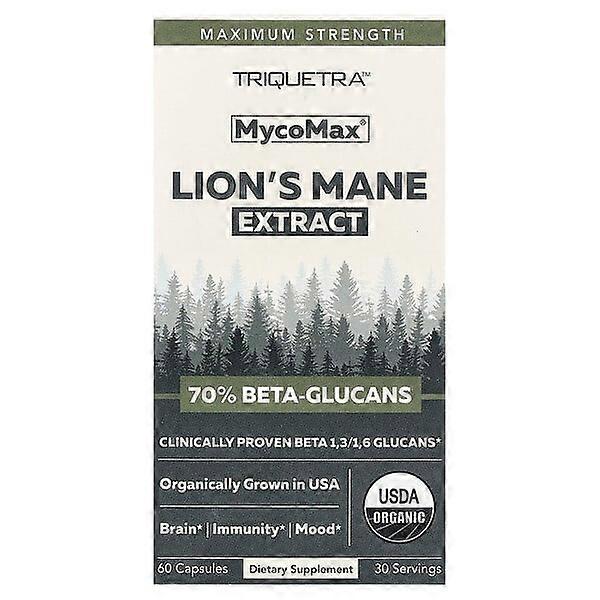 Triquetra Health, MycoMaxÃÂÃÂÃÂÃÂ®, Lion's Mane Extract, Maximum Strength , 60 Capsules (250 mg per Capsule)