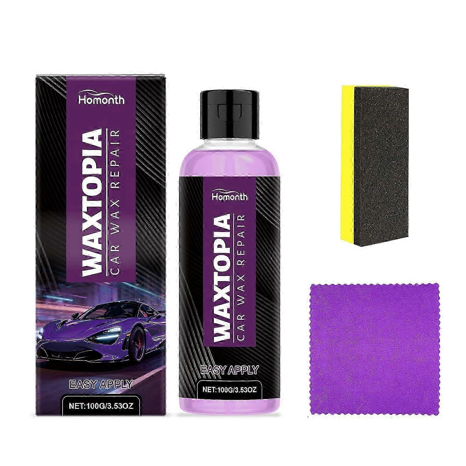 Waxtopia Car Scratch Remover - Auto Paint Scratch Remover Restorer Kit Long-Lasting Protective Layer for All Vehicles