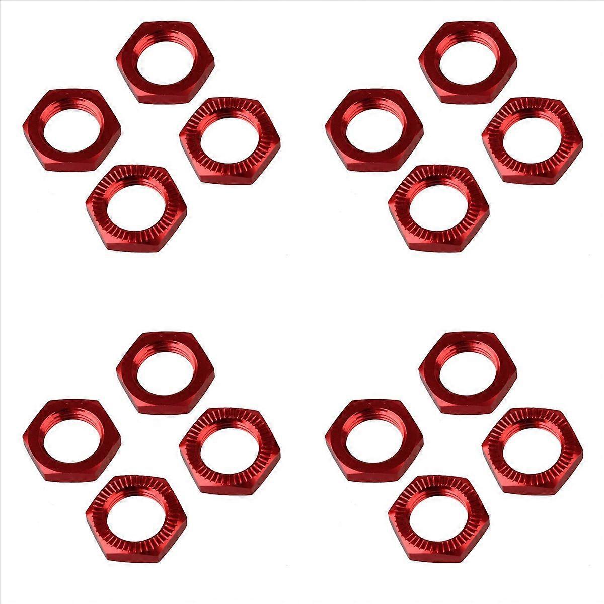 Wheel Hex Hub Nut Cover N10177 for RC1:8 Model Car,Red