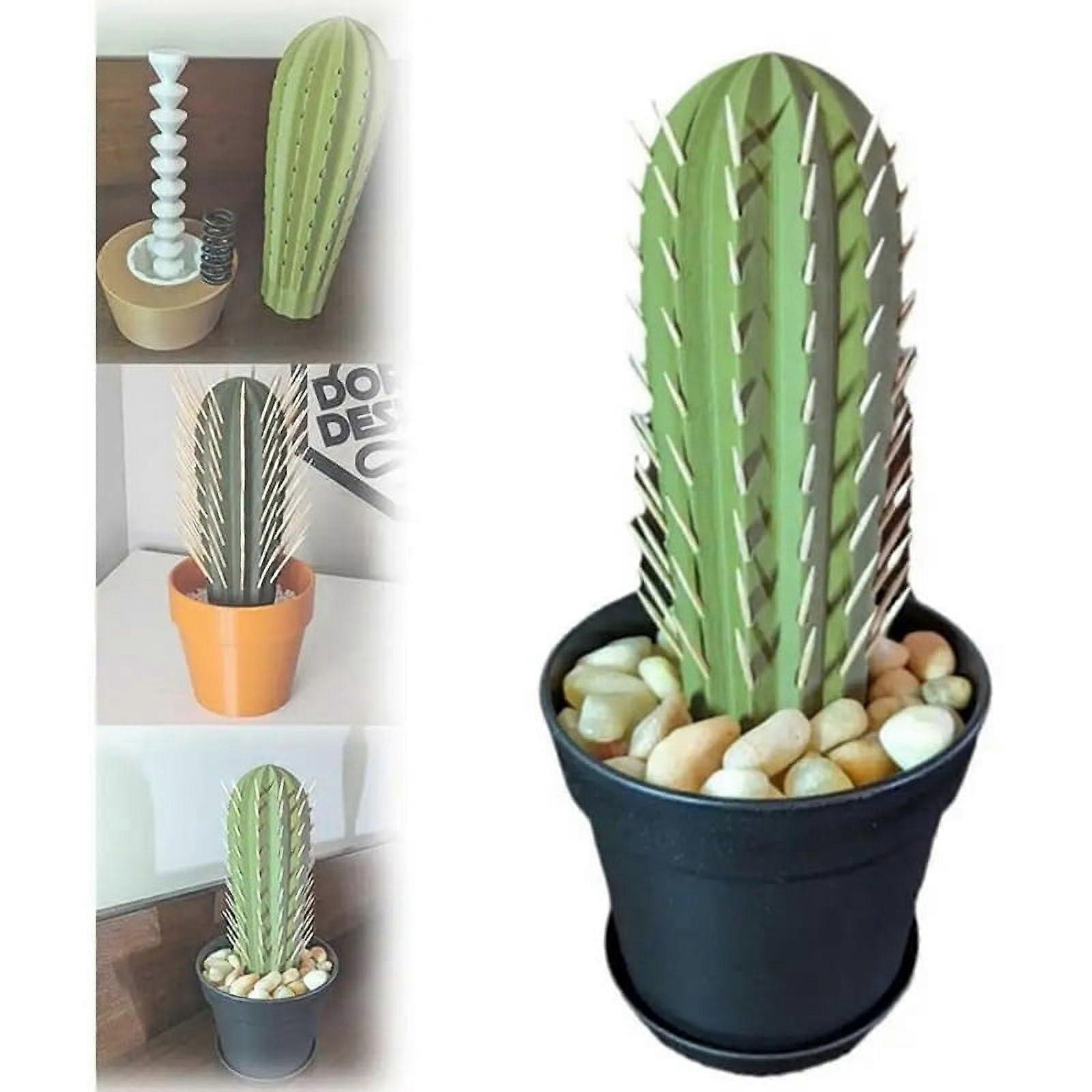Cactus Toothpick Dispenser 3D Printed Cactus Toothpick Holder B