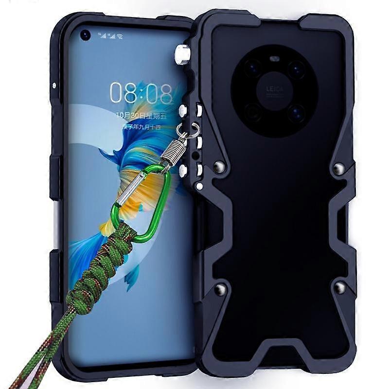 Trigger Design Hollow Metal Frame Phone Case with Lanyard