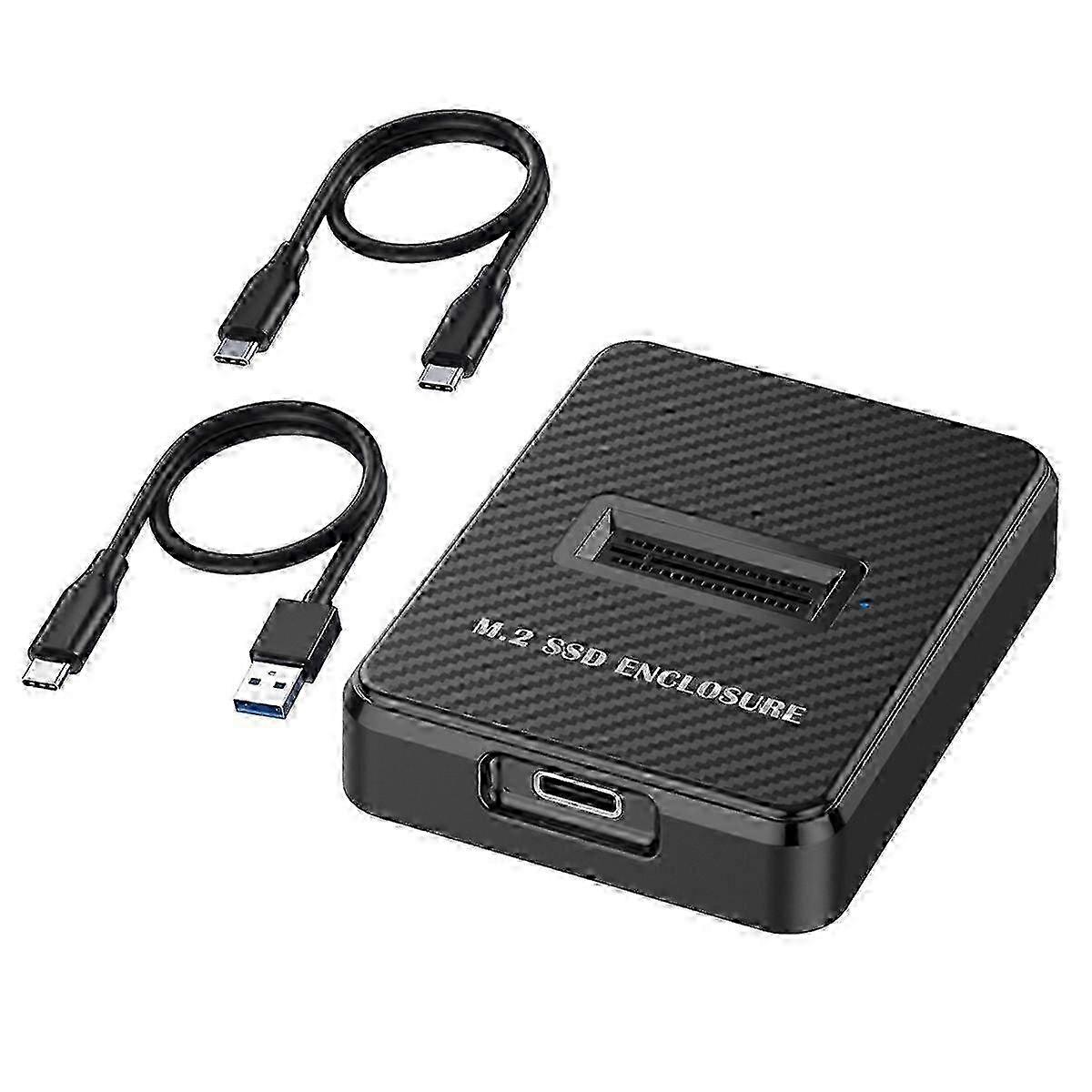 10Gbps Single Bay M.2 SSD Enclosure Hard Disk External Box SATA NGFF/NVME M.2 Docking Station SSD Ha