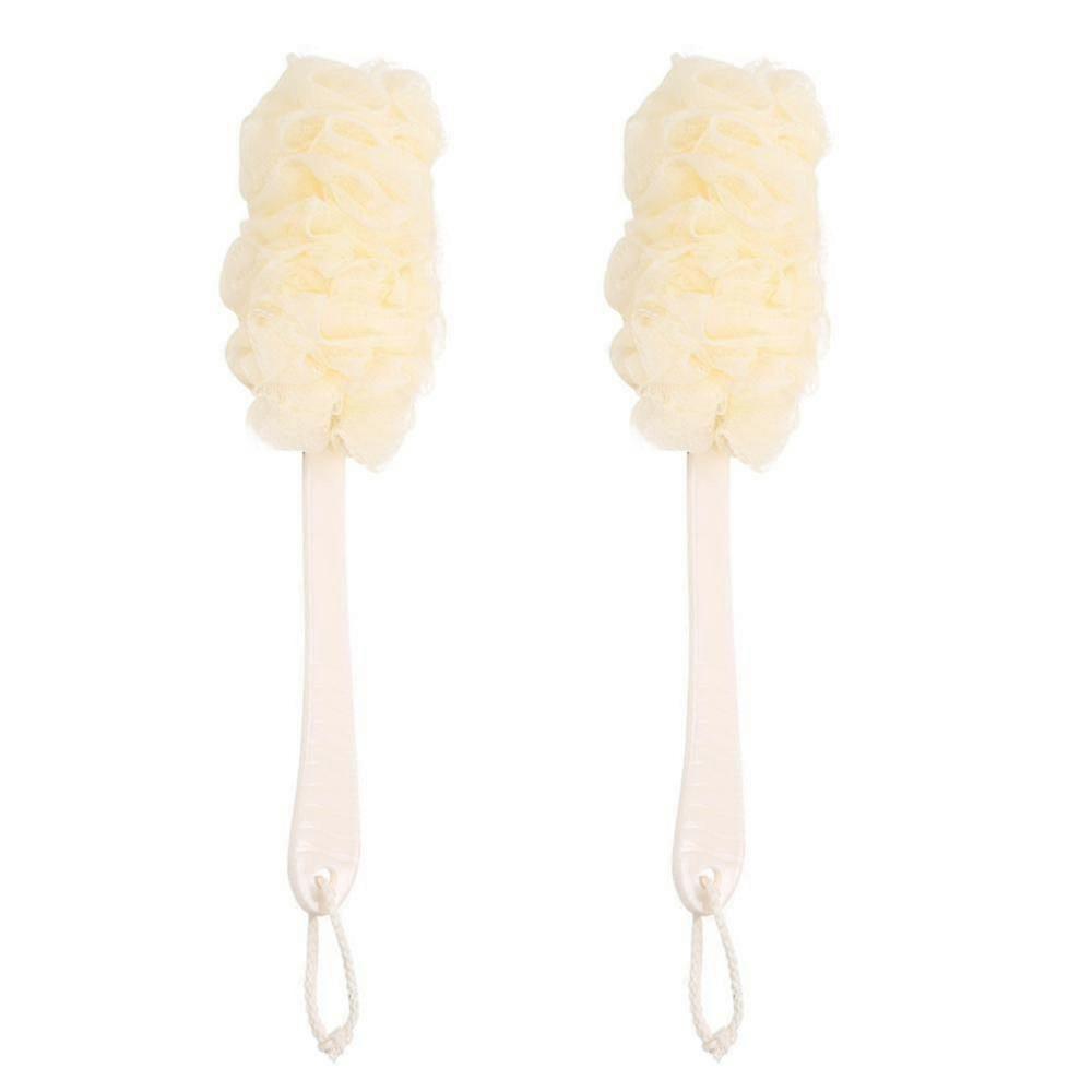 Back Scrubber For Shower, Back Brush Long Handle For Shower, Soft Nylon Mesh Sponge