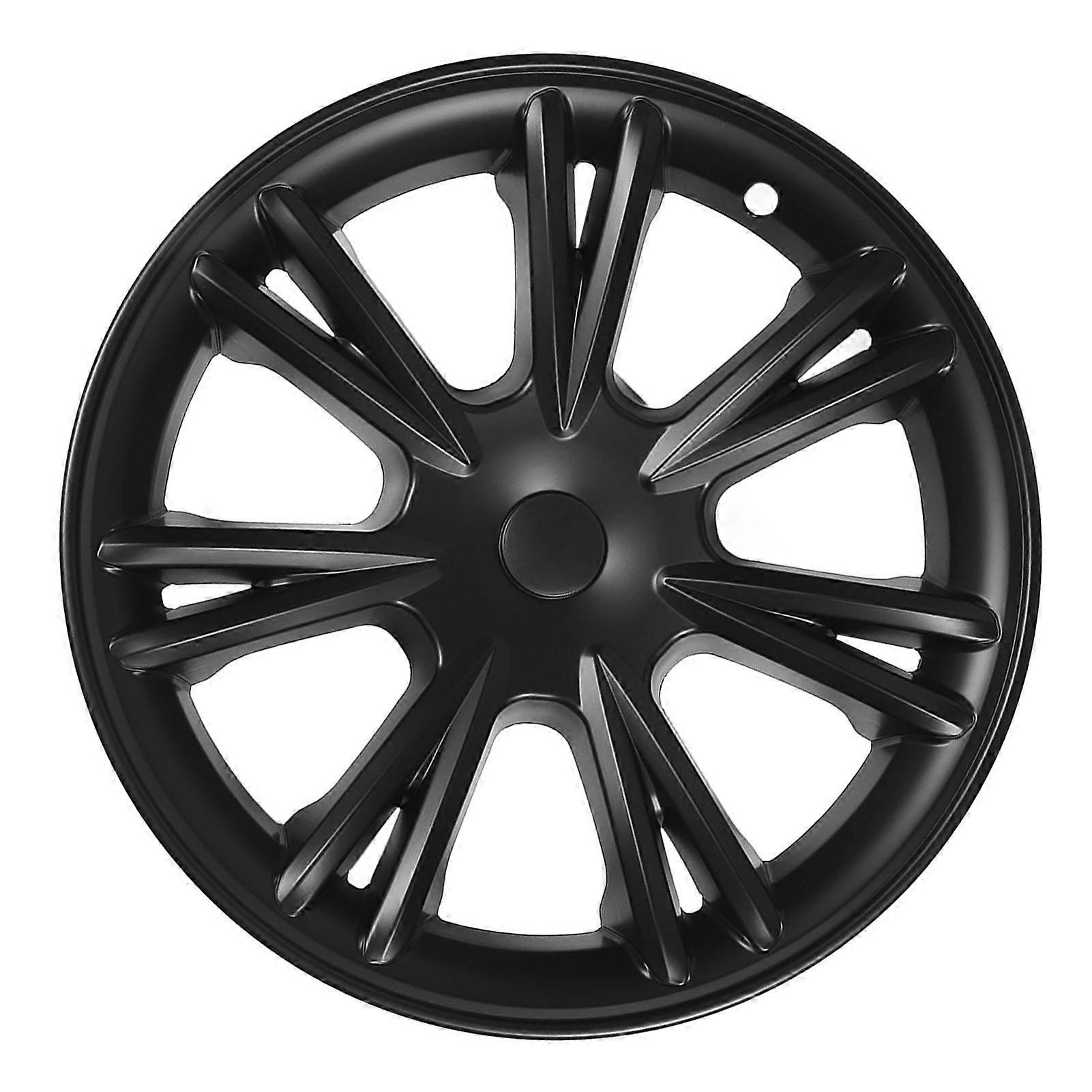4PCS 19in Wheel Hubcap Scratch Resistant Sporty Style Replacement for Tesla Model Y 2020 to 2023 Matte Black 