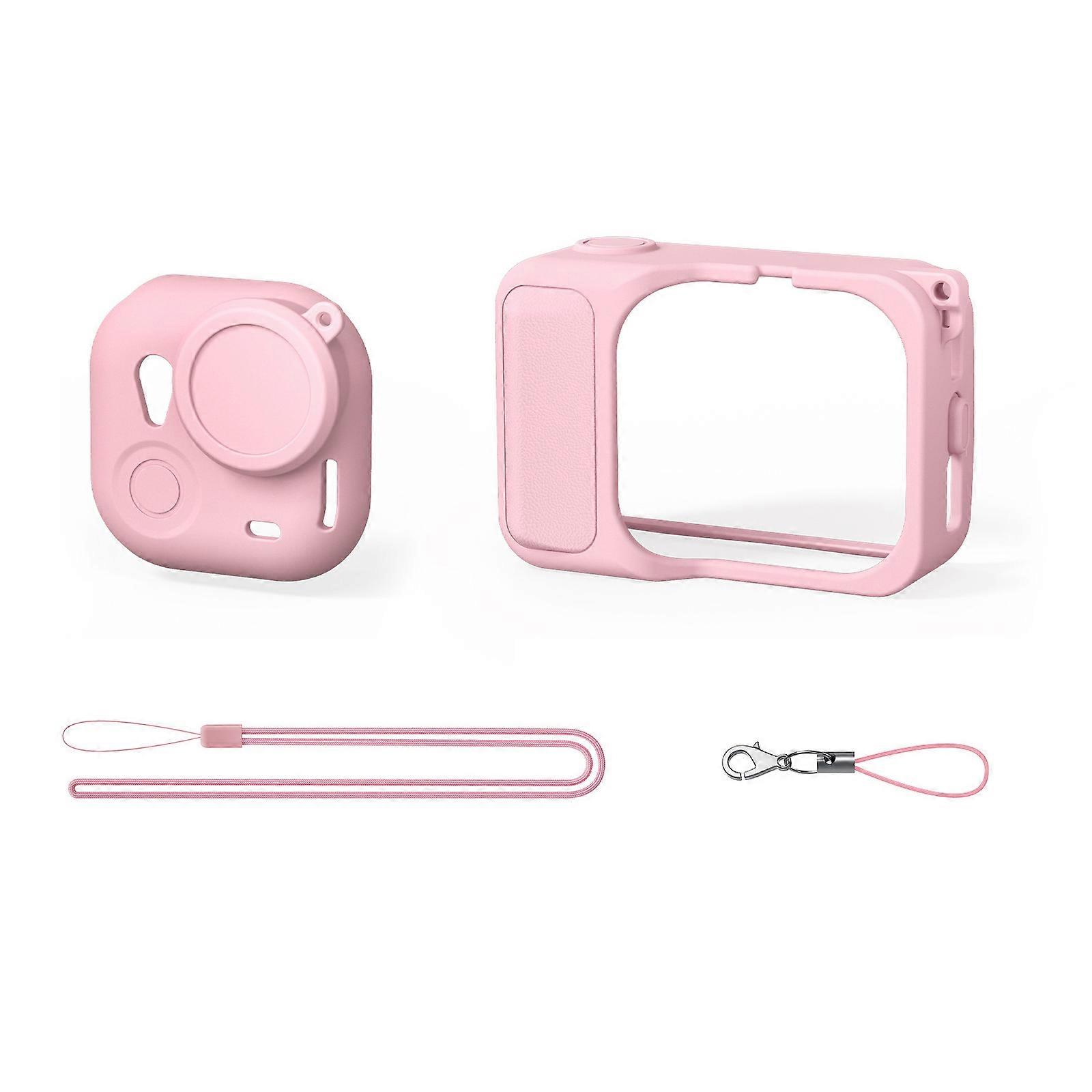 Abrasion Resistant Silicone Case for GO Ultra Action Camera Reinforced Corners Secure Mounting System Portable  pink