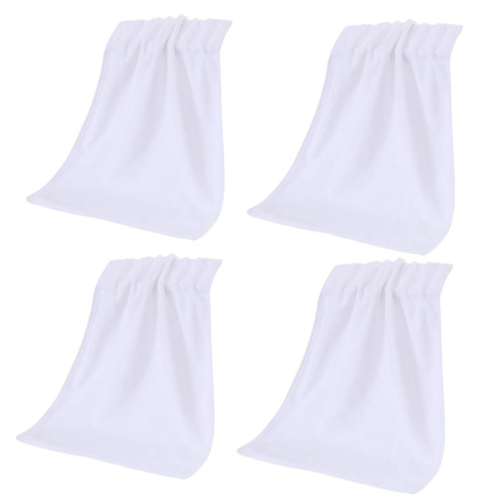 Set of 4 Quick Dry Hair Towel Super Soft Absorbent Fabric Highly Absorbent Towel Ideal For Frequent Use And Travel  White