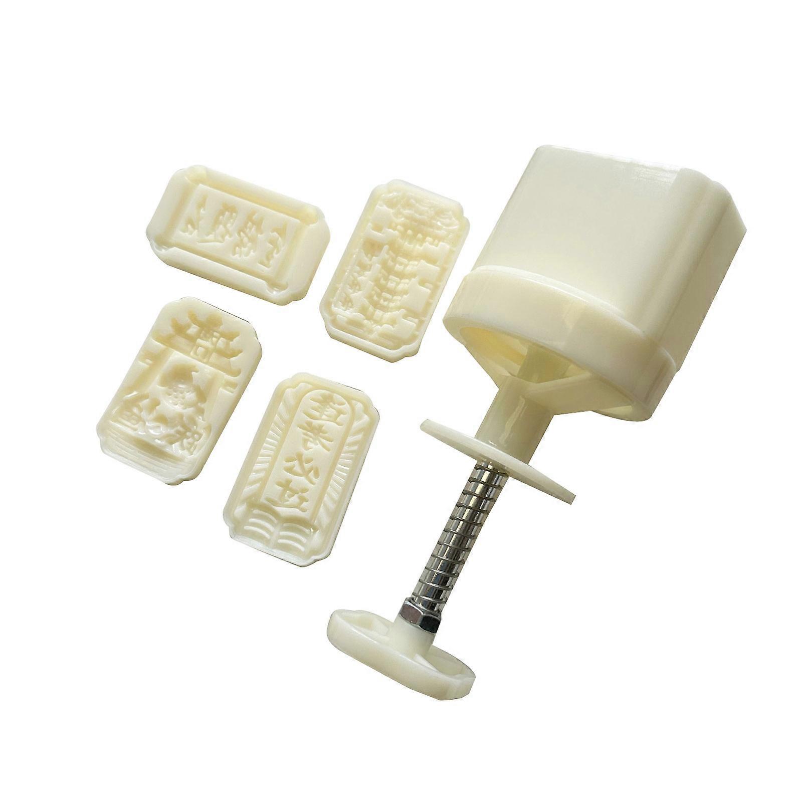 Efficient and Easy to Use Mooncakes Molds Functional Manual Mooncakes Press Embossed Baking Molds for Baking Enthusiasts Multicolor