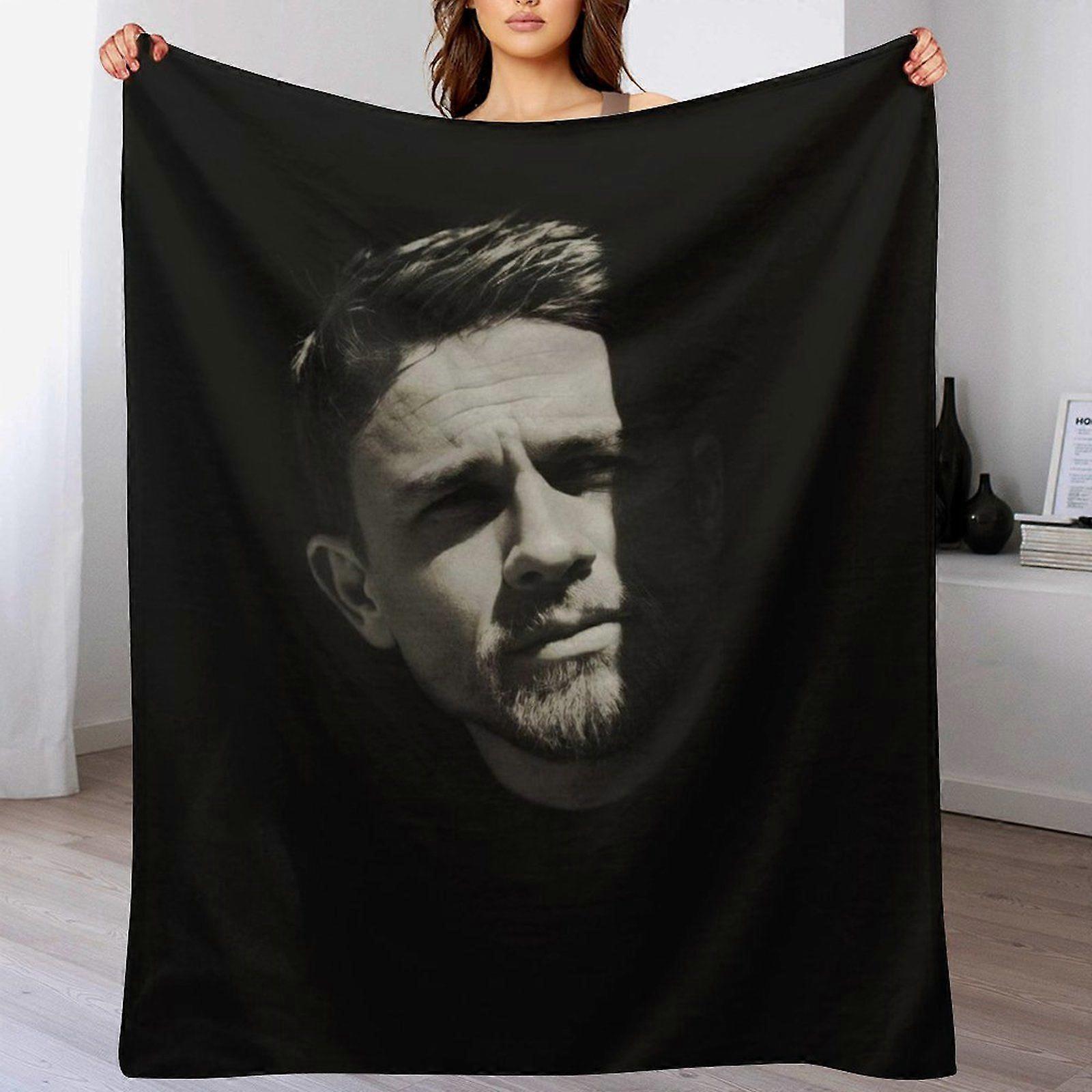 Charlie hunnam Plush Hypoallergenic Blanket for Winter  Sofa Lounge Velvet Soft Touch