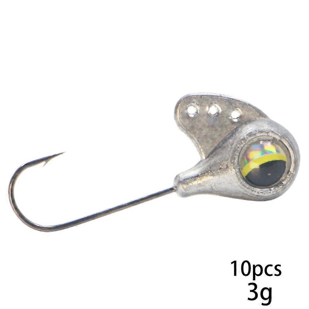 3-Hole Fishing Lure with Quick Search Standard Vibration Modes Realistic 3D Eyes Durable Die-Cast Design for Aggressive Bites