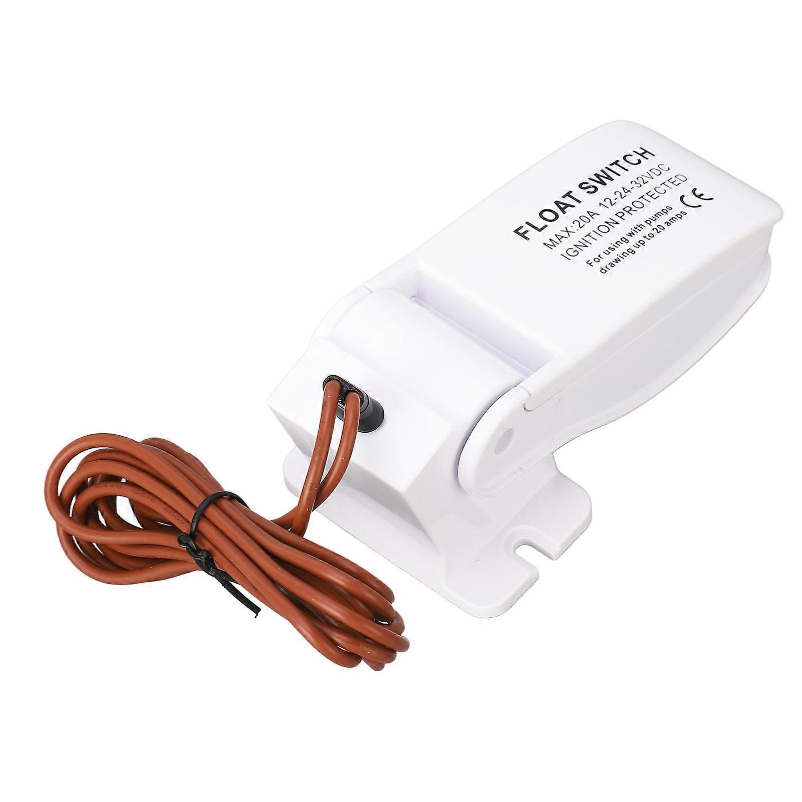 Float Switch Boat Bilge Pump Automatic Control Floating Switch with 1 Meter Cable DC32V 24V 12V