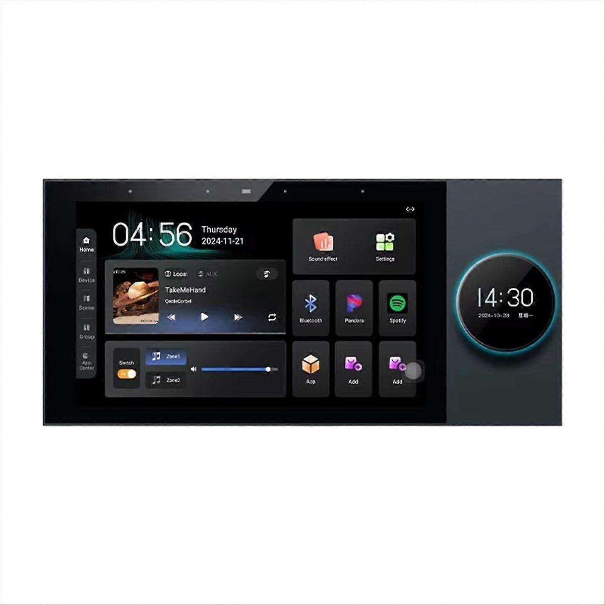 7 Inch Tuya Panel Control 8-Channel Wall Amplifier Touch Screen Intelligent Background Music System