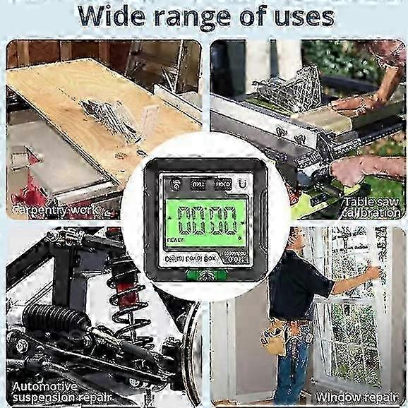Sakerplus Magnetic Digital Inclinometer, High-precision Angle Ruler