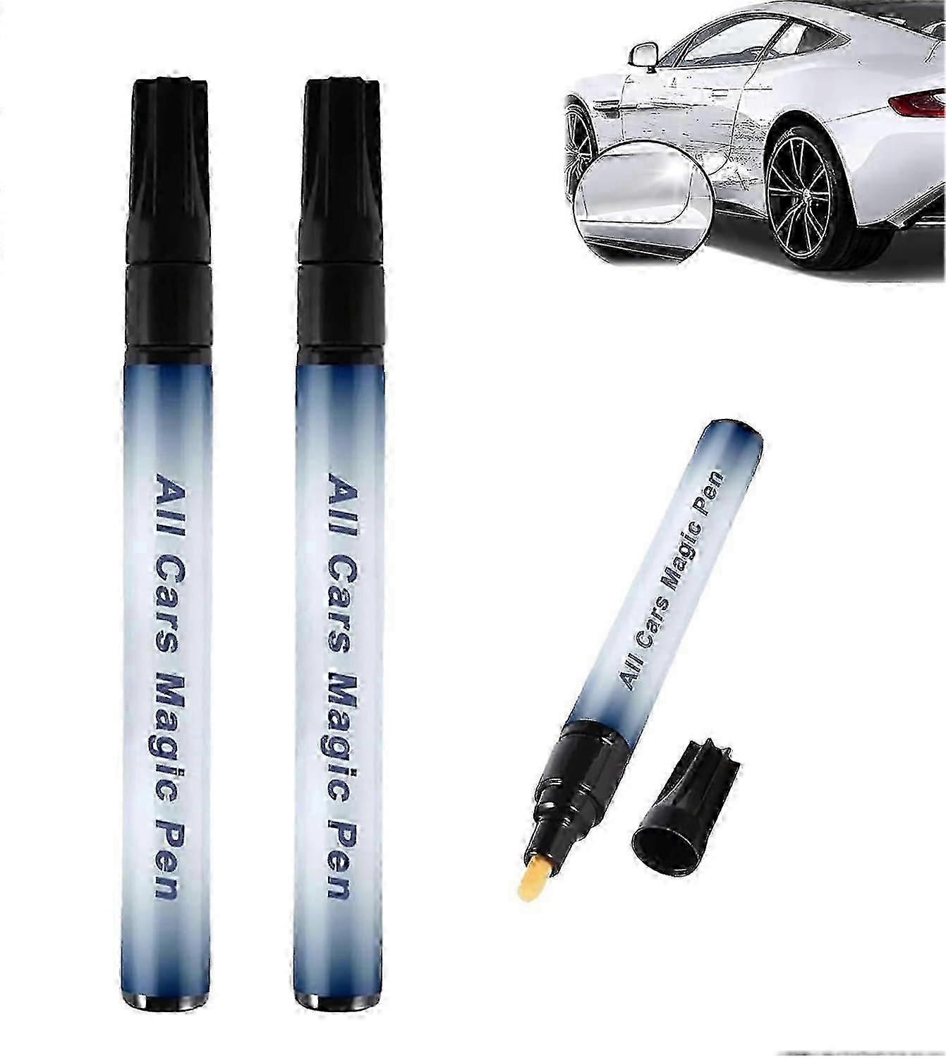 All Cars Magic Pen Scratch Tool For All Vehicle Colors, Quick TouchUp Paint, Weatherproof, Lightweight 2Pack