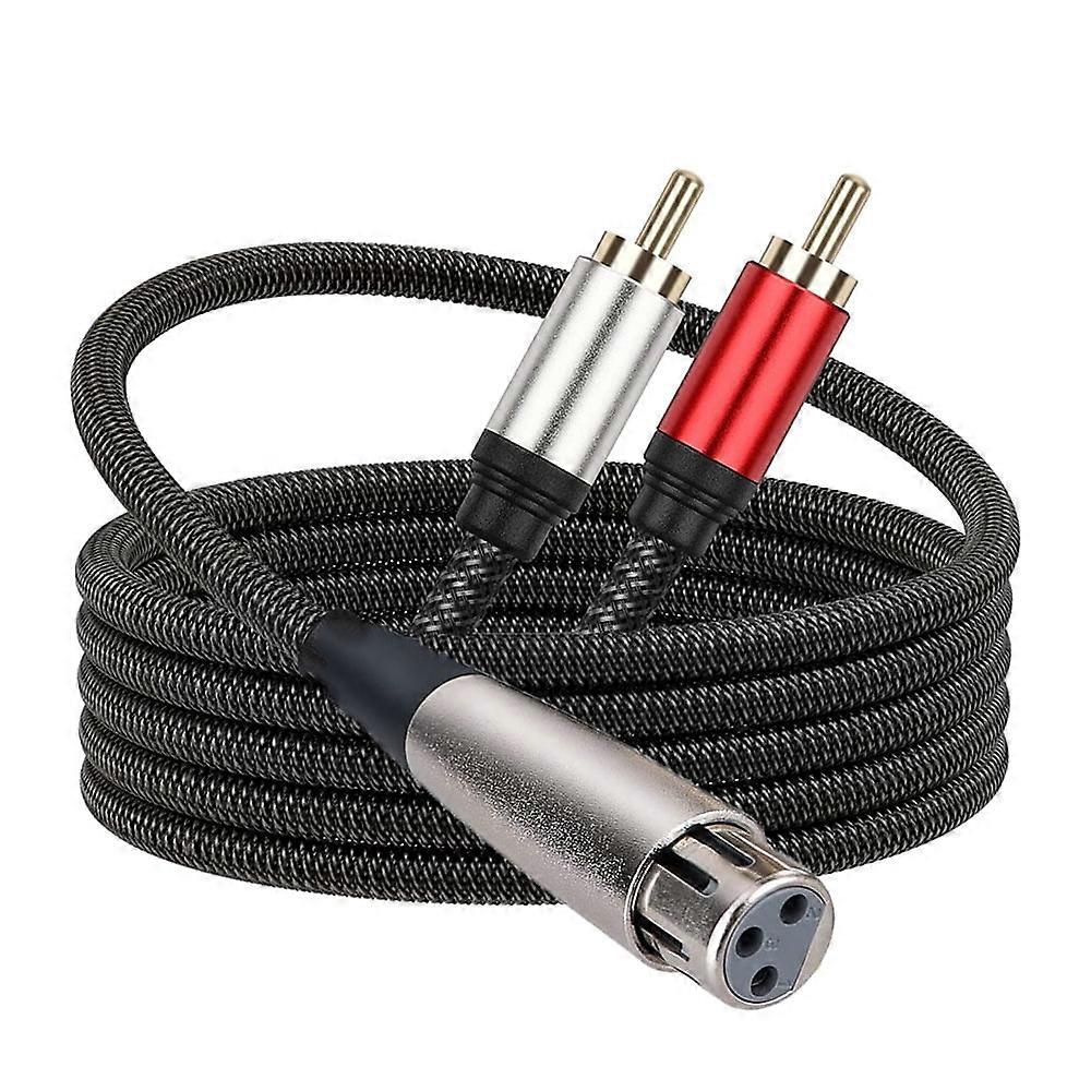 Practical Audio Transferring Cable 3 Pin Microphone Cable Practical Audio Converter Cable Cord