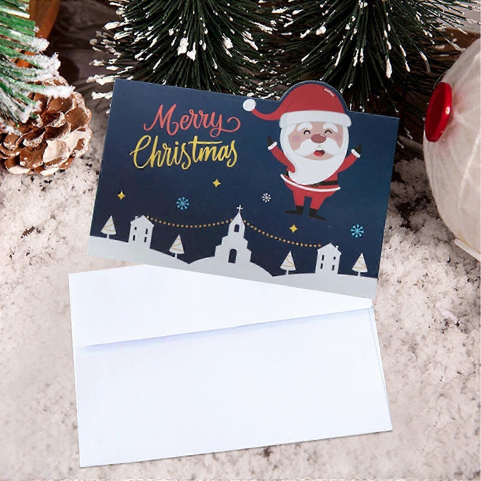 Christmas Decorations Christmas Greeting Cards With Envelopes And Stickers 10 Pack Glitter Christmas Cards With Envelopes Christmas Greeting Cards Fat