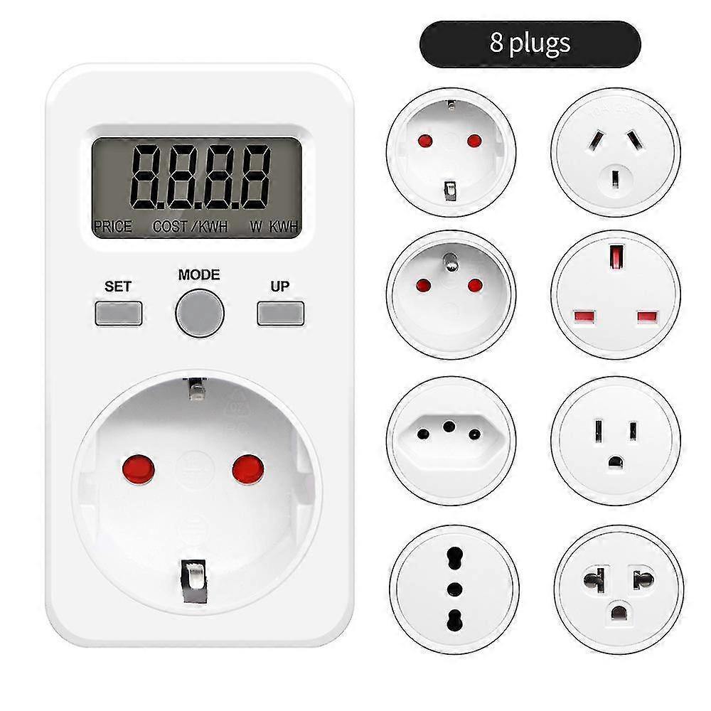Energikostnadsmåler Strømmåler Strømmåler Stikkontakt