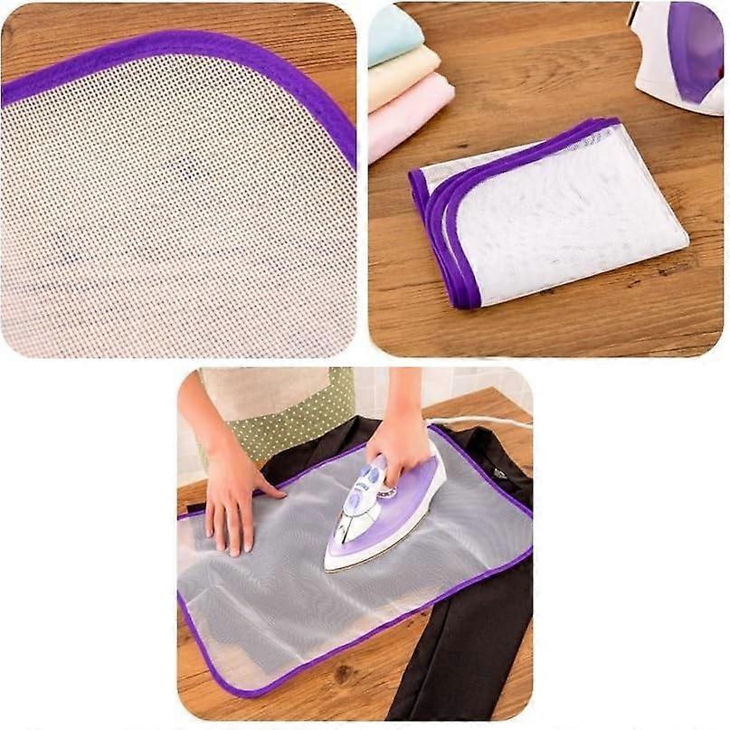 Mesh Ironing Cloth 60cm x 40cm Pack of 2  Heat Resistant Shield For Delicate Fabrics  Reusable Protection Sheet