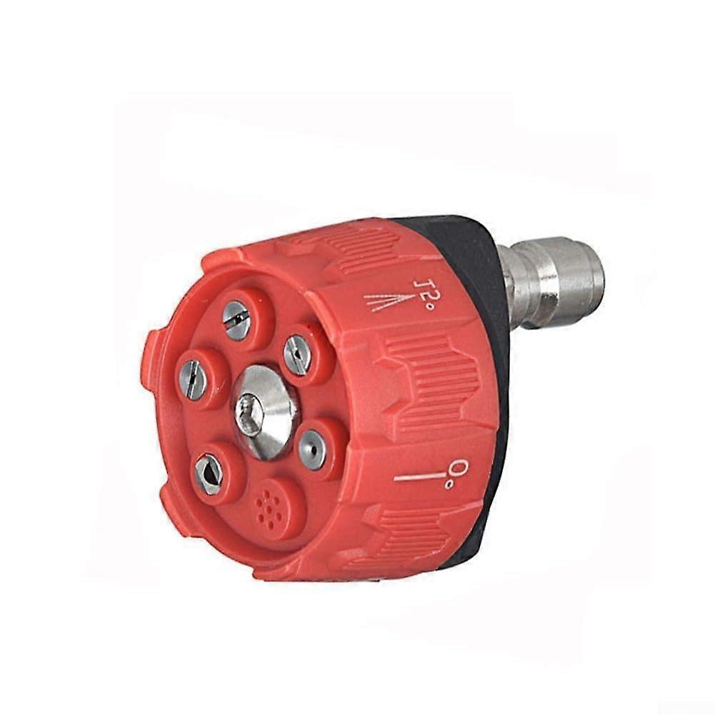 Pressure Washer Nozzle Adjustable 4Inch QuickChange, Compatible With 4000 PSI, Model 040, Black Red