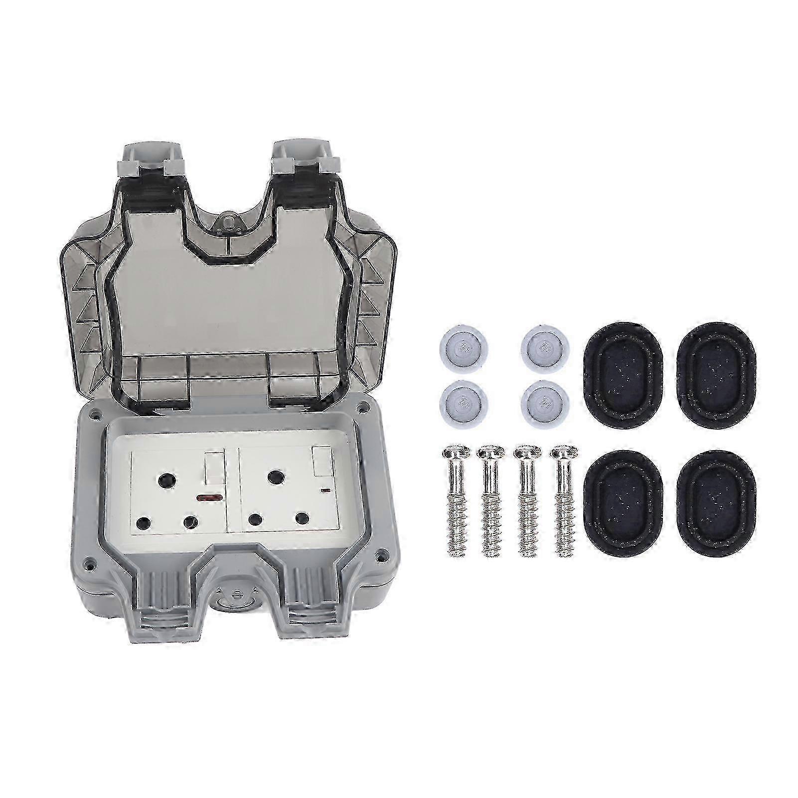 Weatherproof Outdoor Socket with Switches and Indicator Lights for IP66 Rating in South Africa