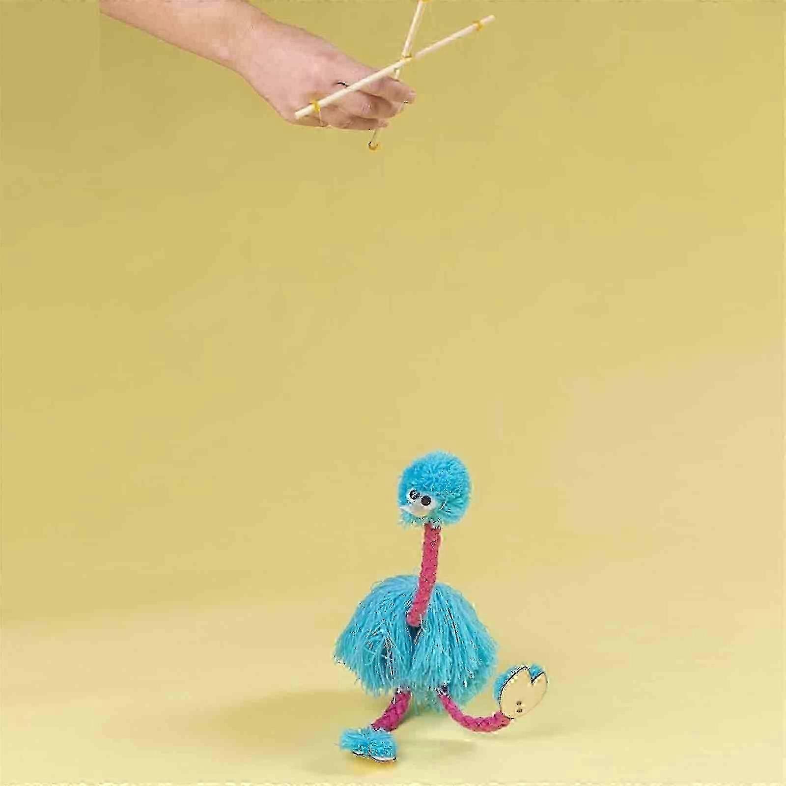 Ostrichs Marionette Puppet Wooden Marionette Toy Funny Marionette String Puppet Fast 2025