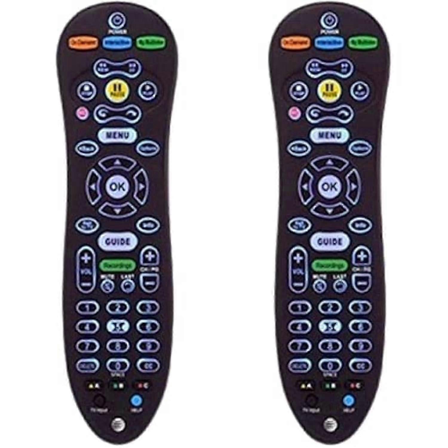 S30 Fernbedienung Ersatz 2er-Pack Kompatibel mit U-Verse Receiver, Universal-TV-Fernbedienung, Schwarz